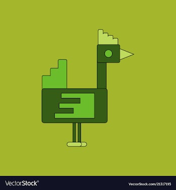 Cute cartoon hen isolated on background vector image