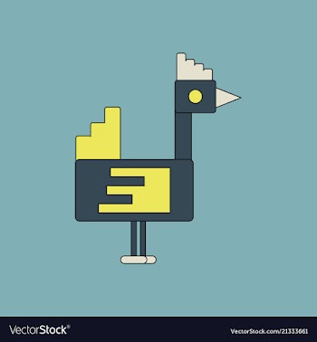 Cute cartoon hen isolated on background vector image