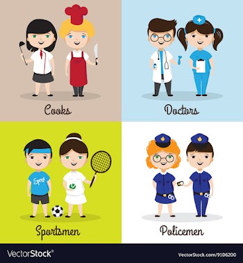  					Cute cartoon kids in vector image														
