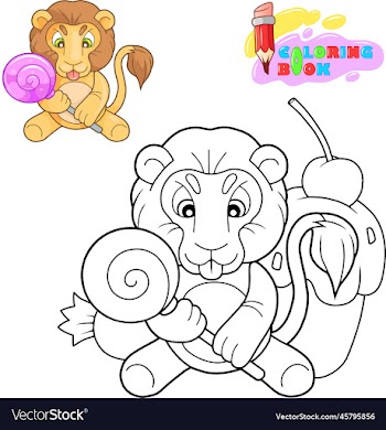 cute cartoon lion