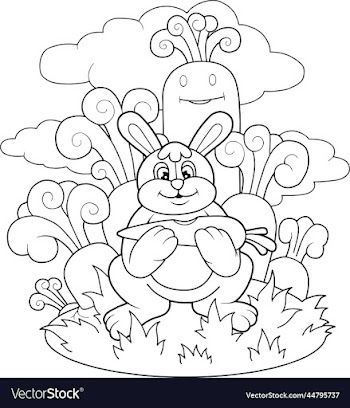 cute cartoon rabbit