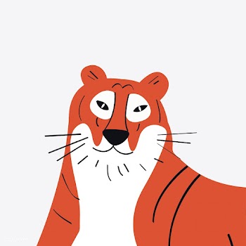 Cute cartoon tiger vector graphics | Free stock vector - 477091