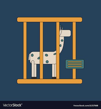Cute cartoon trendy design little giraffe with vector image