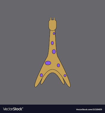 Cute cartoon trendy design little giraffe with vector image