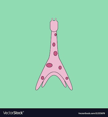 Cute cartoon trendy design little giraffe with vector image