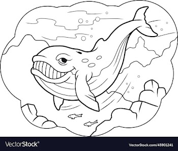 cute cartoon whale