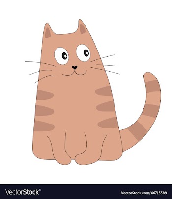 cute cat brown striped think