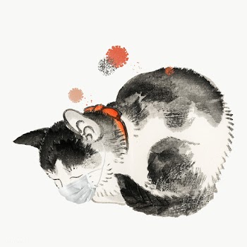 Cute cat wearing a surgical mask during the coronavirus pandemic  | Free  transparent png - 2317988
