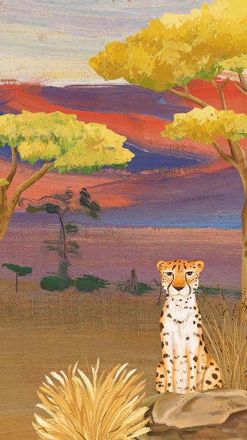 Cute cheetah iPhone wallpaper, drawing | Free Photo Illustration - rawpixel