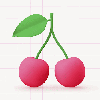 Cute cherry, 3D rendering design | Free Photo - rawpixel