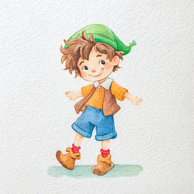 Cute Chibi Lampwick Character Illustration Cute Chibi Lampwick Character Illustration