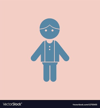 Cute child vector image