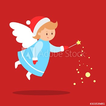 Cute christmas character celebrating a holiday season