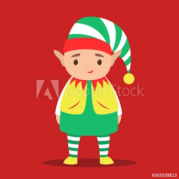 Cute christmas character celebrating a holiday season