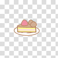 Cute Christmas xp, sliced of cake art transparent background PNG clipart