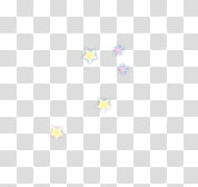 Cute Christmas xp, yellow and pink stars transparent background PNG clipart