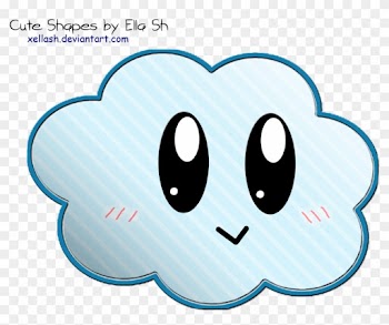 Cute Cloud Clipart - Drawing