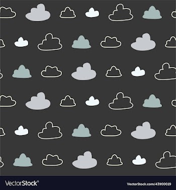 cute clouds simple seamless pattern clouds