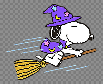 cute colorful wizard snoopy star moon halloween happyha...