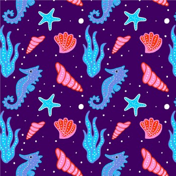 Cute Coral Sea Pattern