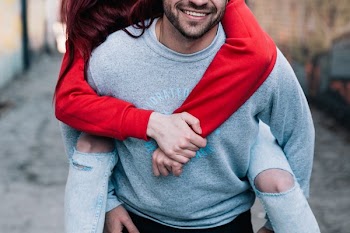 Cute Couple Piggypack