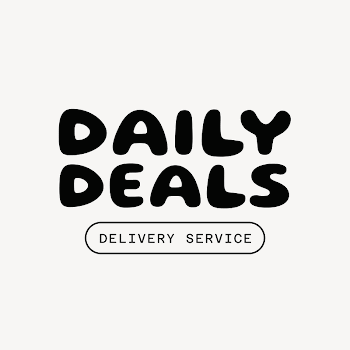 Cute daily deals logo template | Free Vector Template - rawpixel