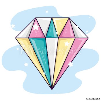 cute diamond jewelry with stars decoration design