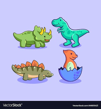 cute dinosaur art icons and graphics