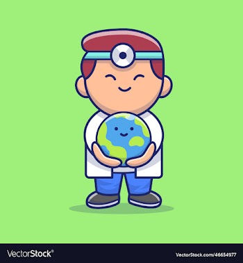cute doctor save world cartoon