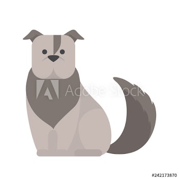 Cute dog character