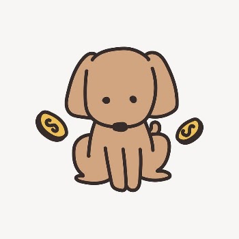 Cute dog doodle collage element | Free Vector - rawpixel