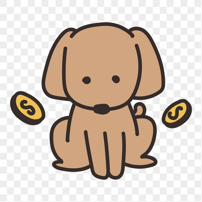 Cute dog doodle png sticker, | Free PNG - rawpixel