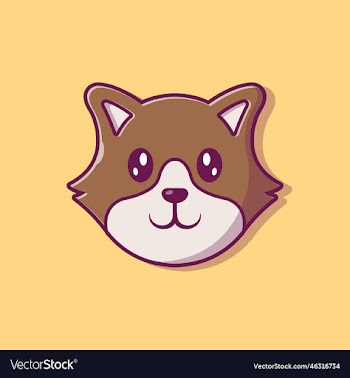 cute dog face cartoon