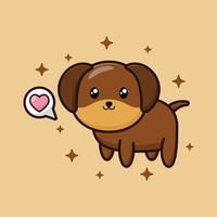 Cute dog vector image Free Vector