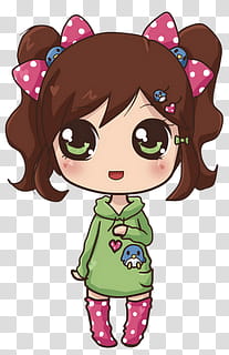 Cute Dolls, girl animated illustration transparent background PNG clipart