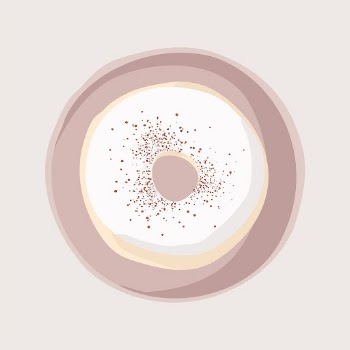 Cute donut sticker, aesthetic food | Free PSD Illustration - rawpixel