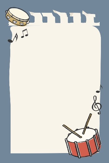 Cute doodle frame background, music, | Free PSD - rawpixel