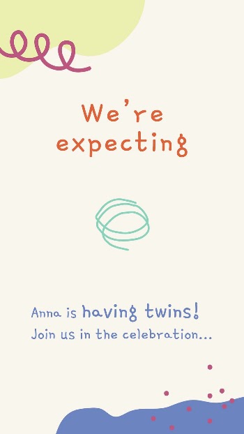 Cute doodle invitation template, celebration | Free PSD Template - rawpixel