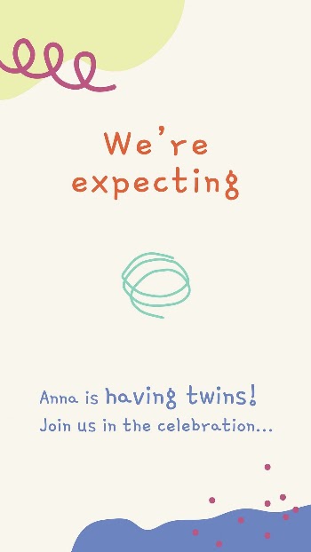 Cute doodle invitation template, celebration | Free Vector Template - rawpixel