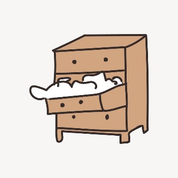 Cute drawers doodle collage element | Free Vector - rawpixel