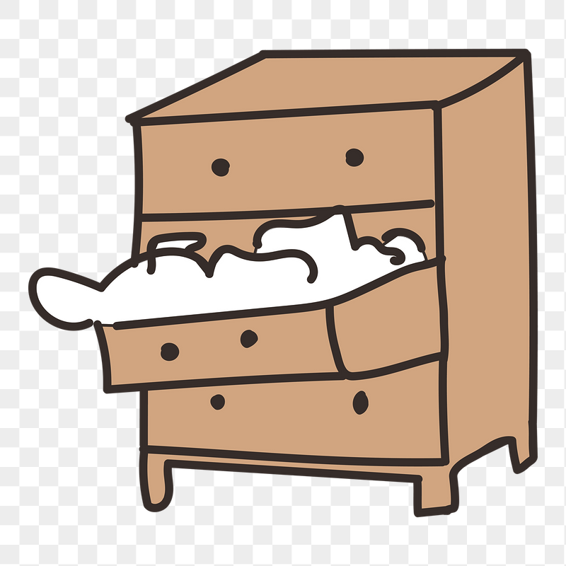 Cute drawers doodle png sticker, | Free PNG - rawpixel