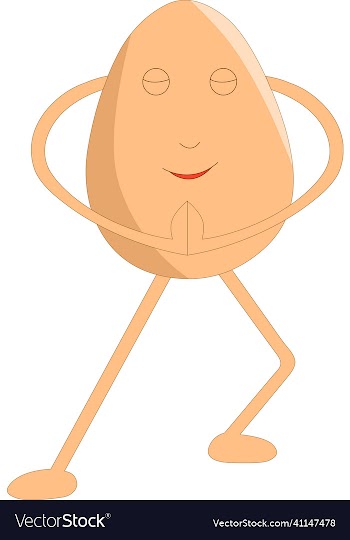 cute egg doing prayer cartoon