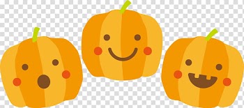Cute elements halloween pumpkin transparent background PNG clipart