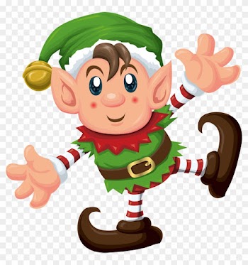 Cute Elf Png Clipart - Christmas Mega Dot-to-dot Book