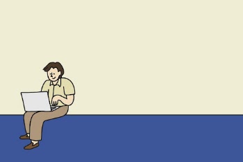 Cute employee doodle background, creative | Free PSD - rawpixel