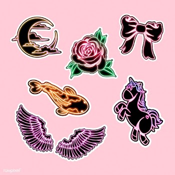 Cute fairytale sticker collection design resources | Free  illustration - 2363997