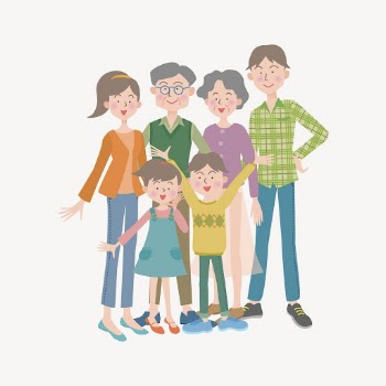 Cute family clipart, cartoon illustration | Free PSD - rawpixel