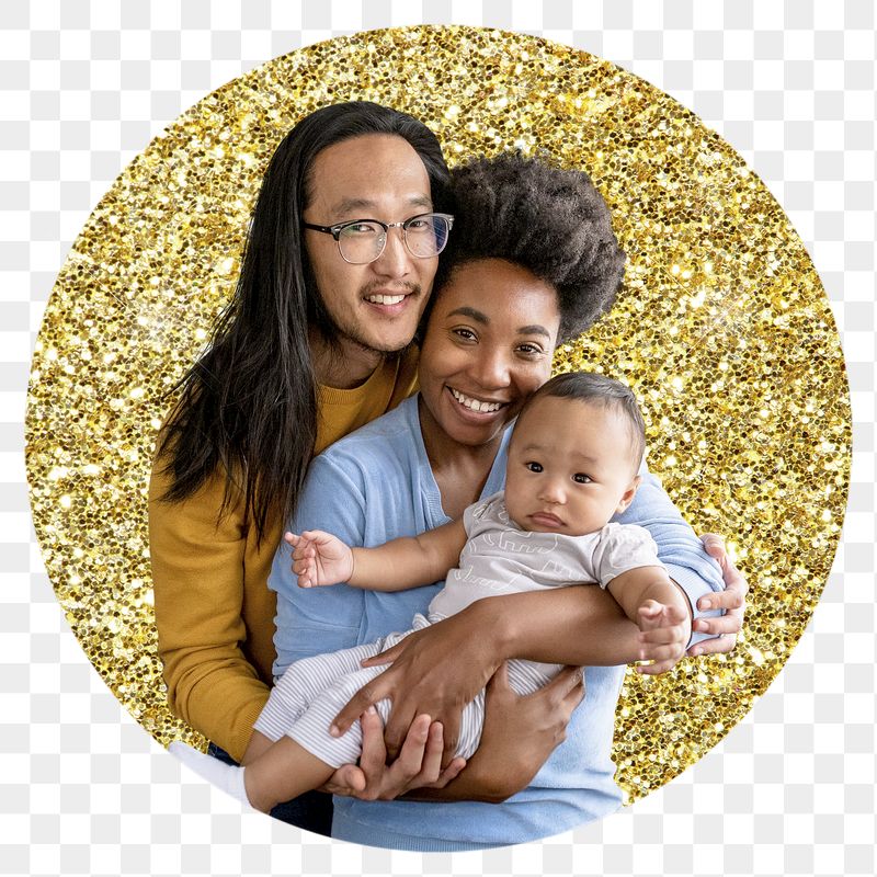 Cute family png badge sticker, | Free PNG - rawpixel