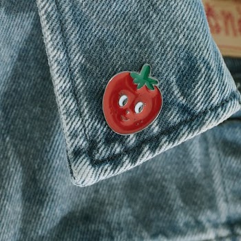 Cute Fashion Accessory on Jean Jacket