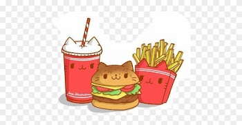 Cute Fast Food Cartoon